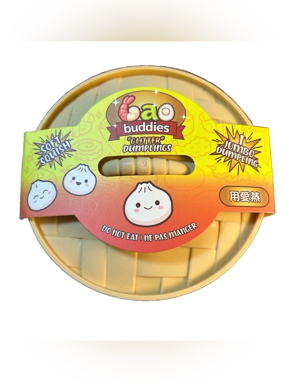 Bao Buddies Glitter Dumpling Jumbo Squishy Sensory Stress Relief Fidget Toy New